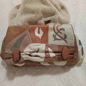Vintage Sharif Leather Patch Handbag